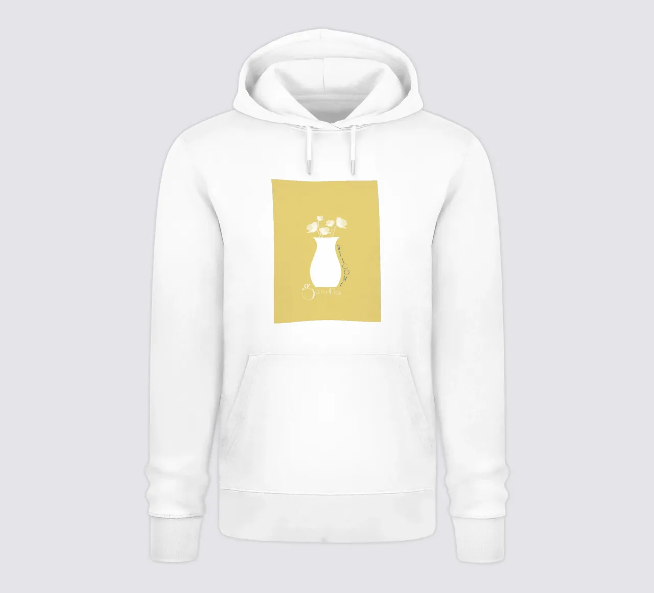 welcome good day felpa con cappuccio da natural neutral