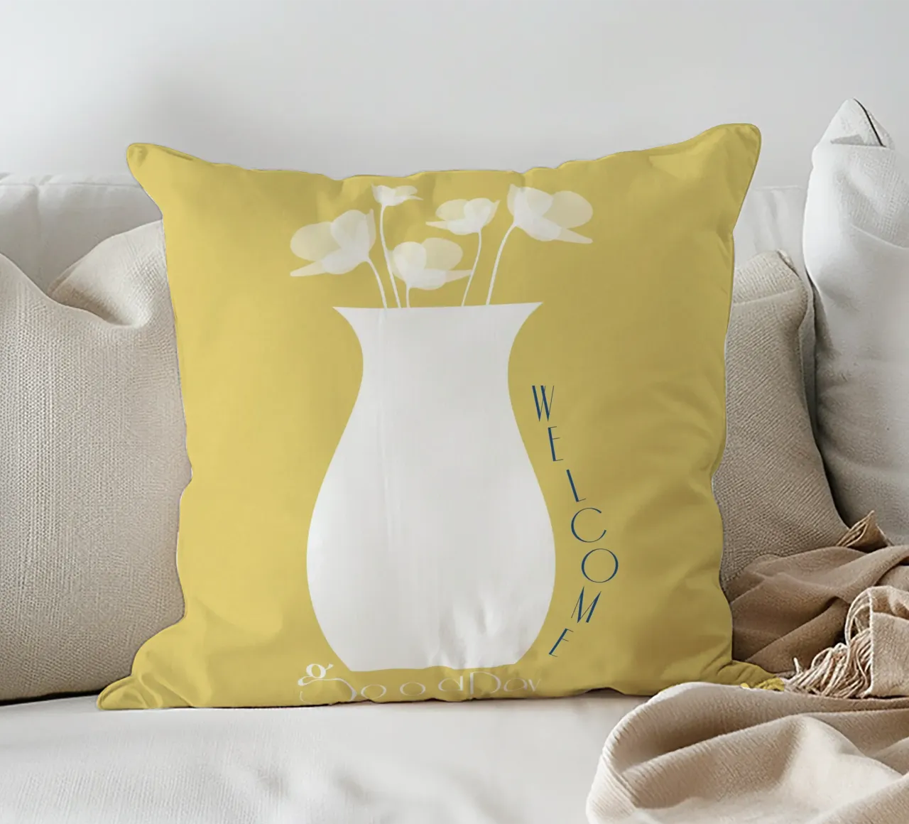 welcome good day cuscino da natural neutral