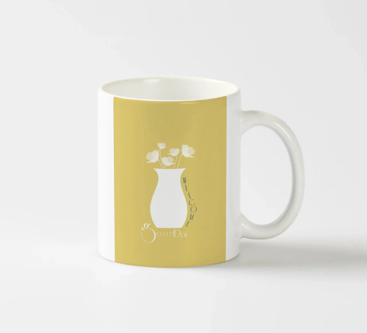 welcome good day tazza in ceramica da natural neutral
