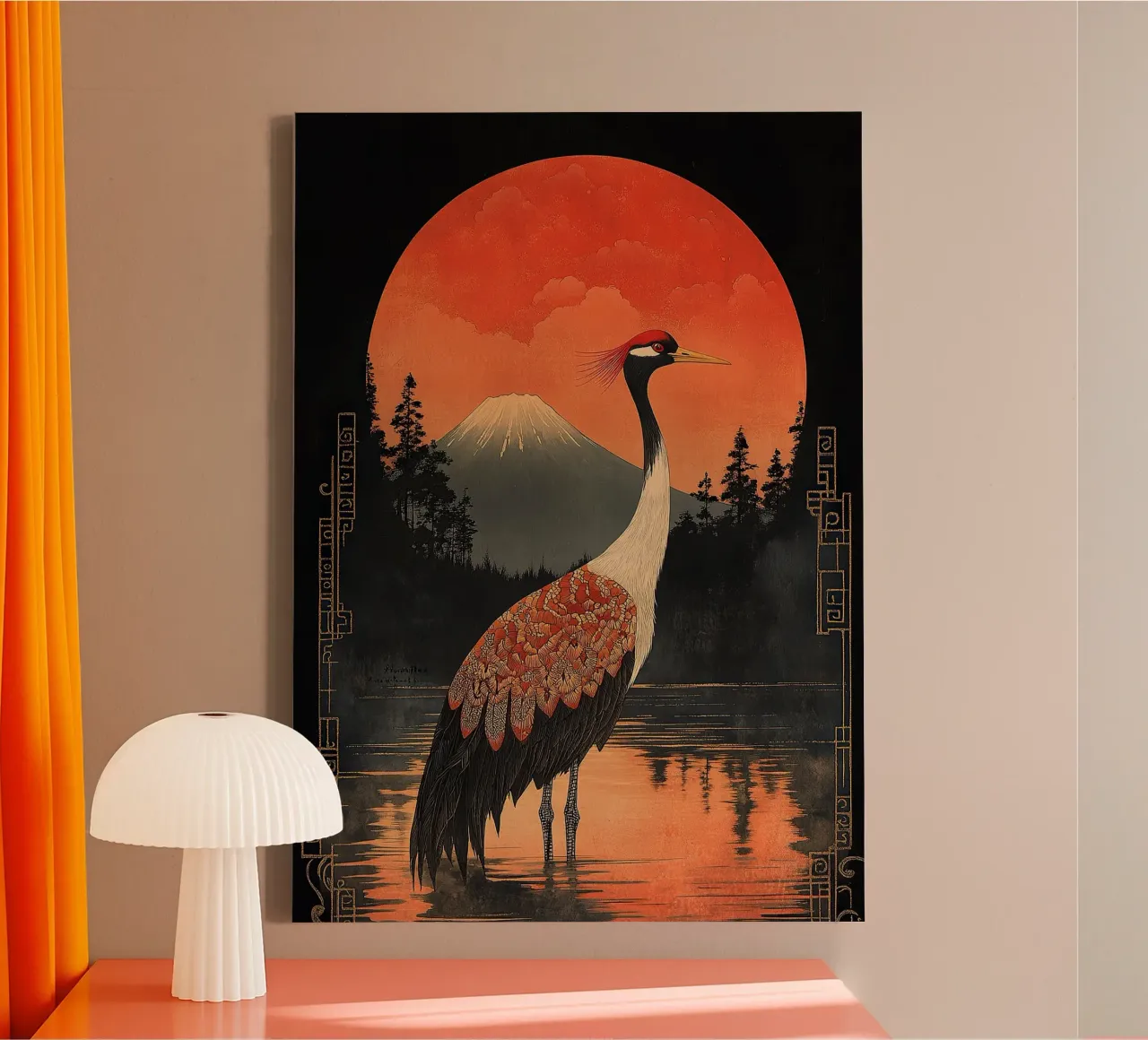 The call of the wild canvas with Floater frame by Ukiyo Visions