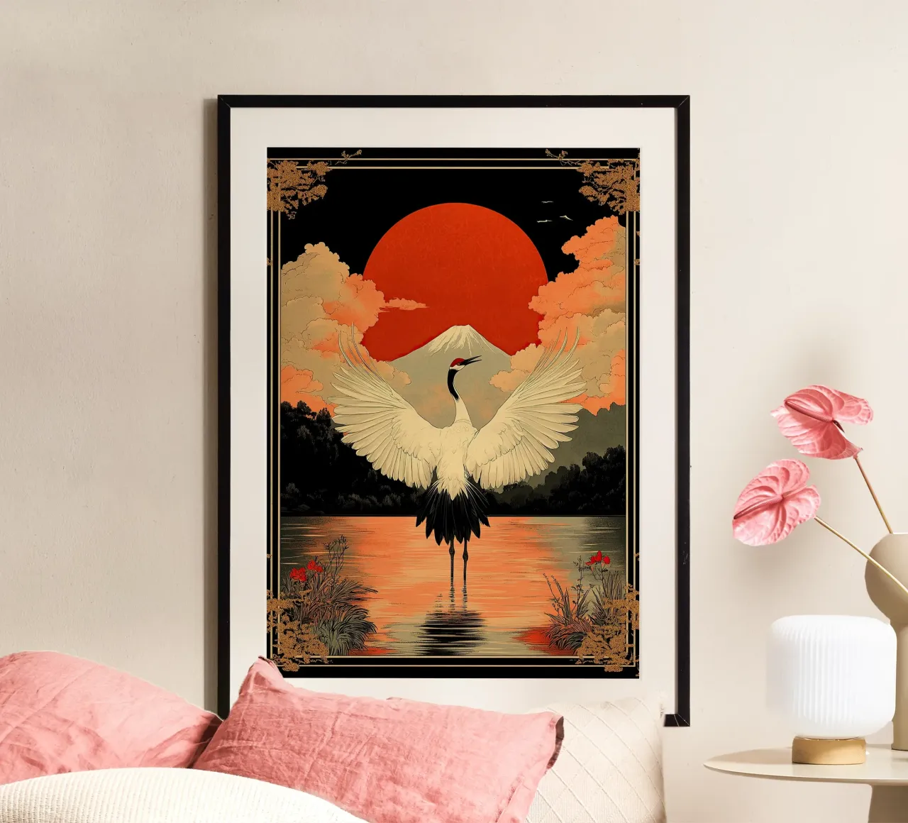 Leggende alate poster con telaio in plastica da Ukiyo Visions