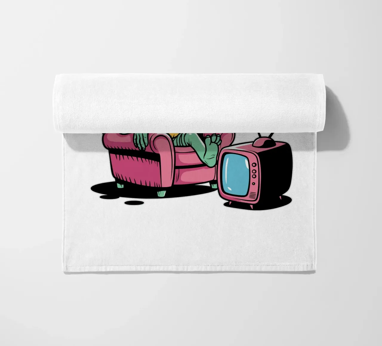 Humans are overrated beach towel by edsonramosart