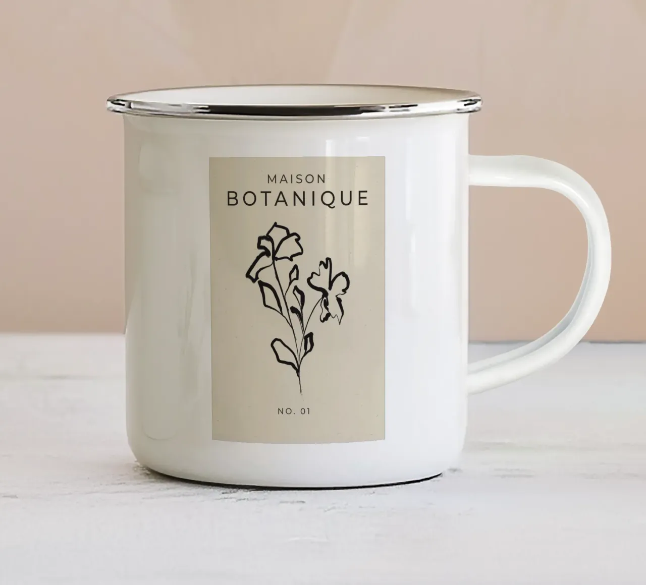 Vie Simple No 36 enamel mug by treechild