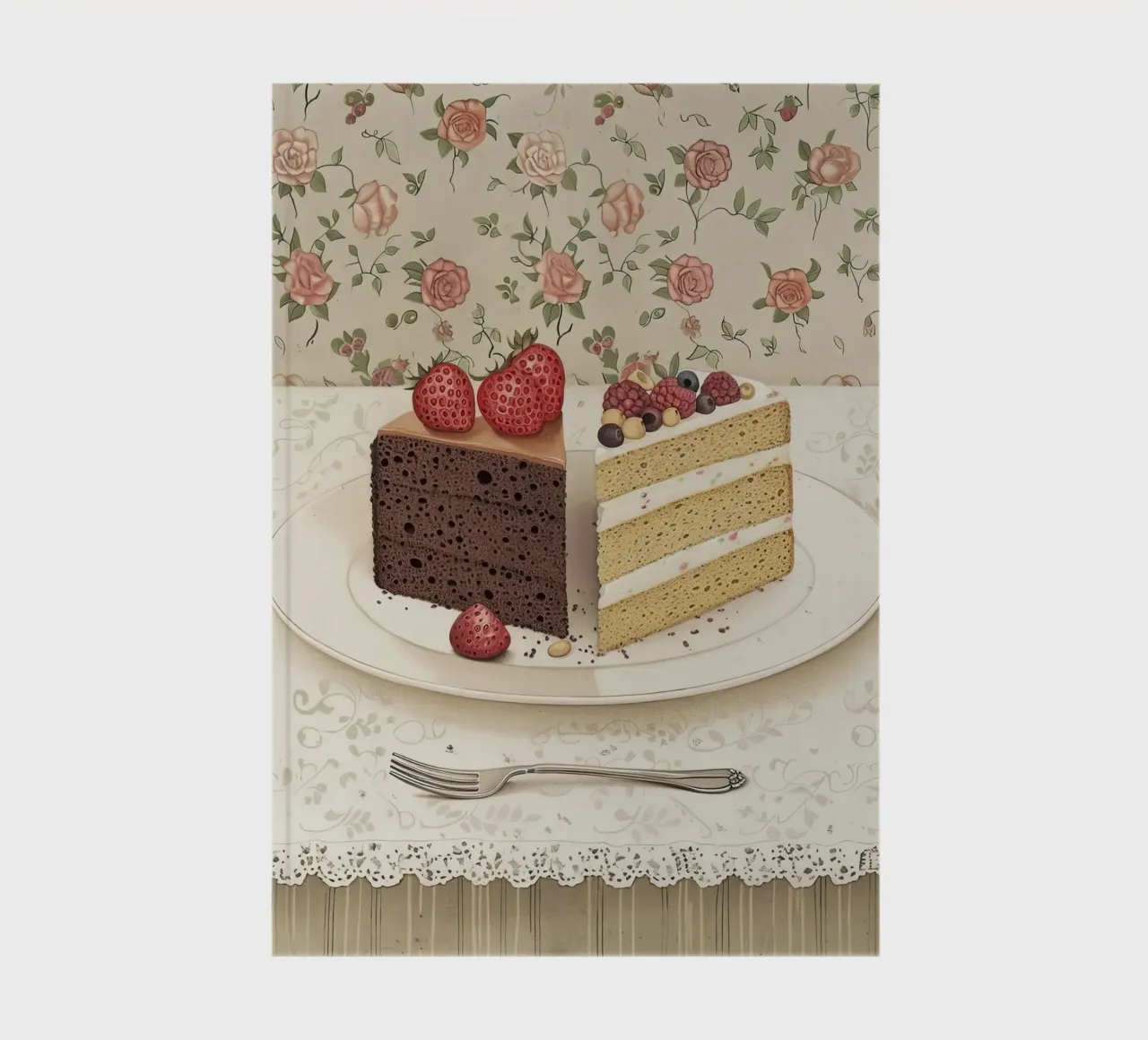 A Tale of Two Cakes notebook by Rustic Grace Studio 02