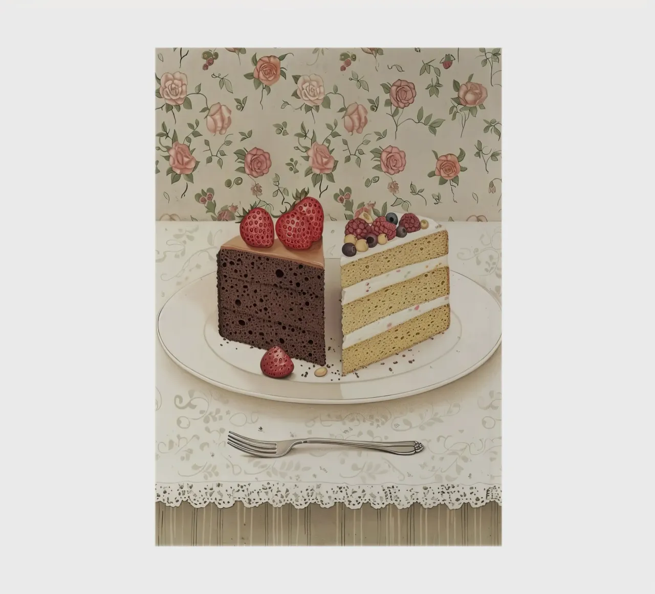 A Tale of Two Cakes notebook by Rustic Grace Studio 02