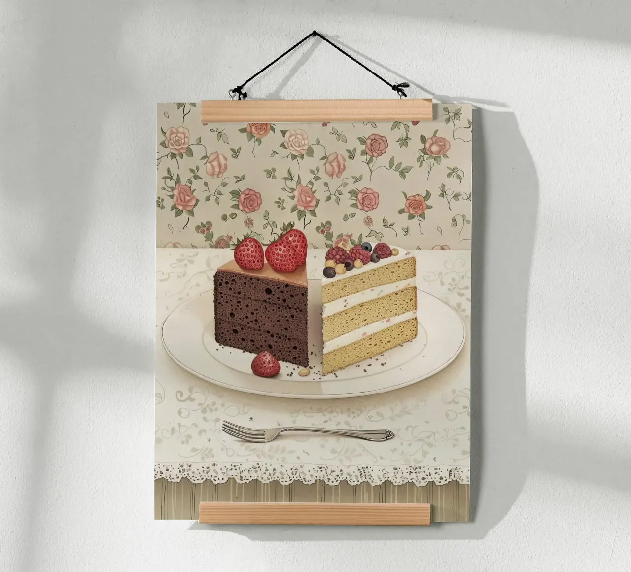 Eine Geschichte von zwei Torten Poster von Rustic Grace Studio 02