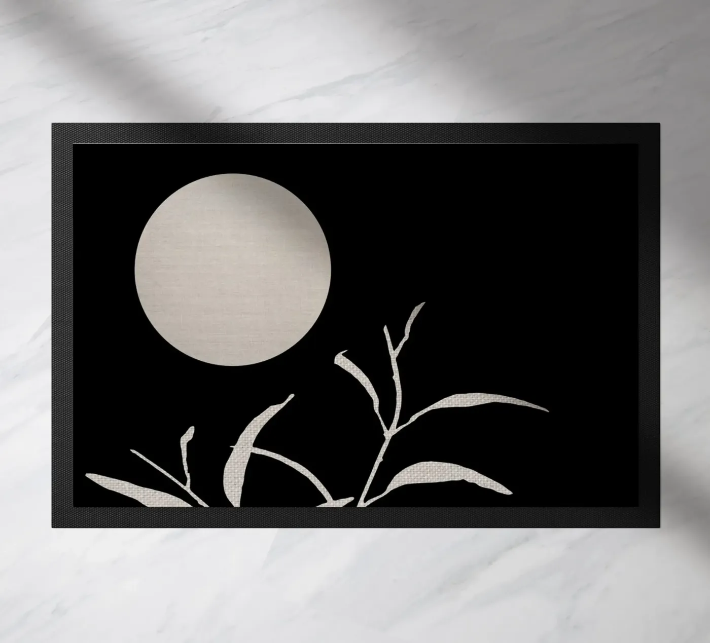 Moon & Leaf doormat by KHouse Studio