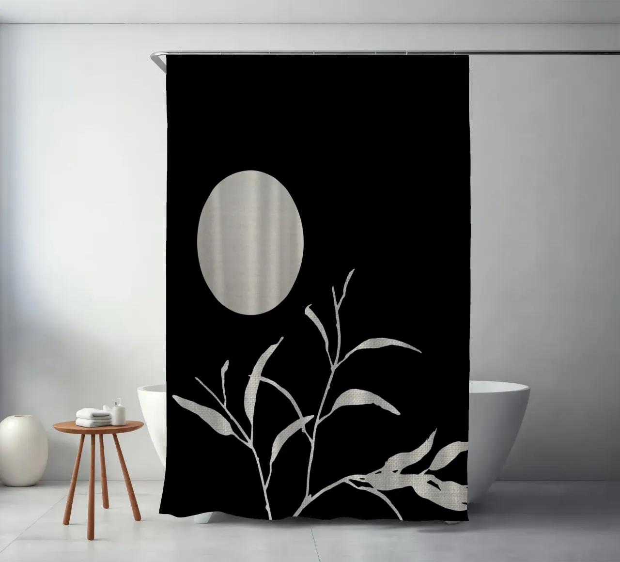 Moon & Leaf tenda da doccia da KHouse Studio