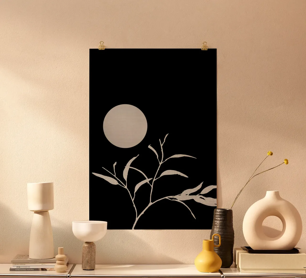 Moon & Leaf poster da KHouse Studio