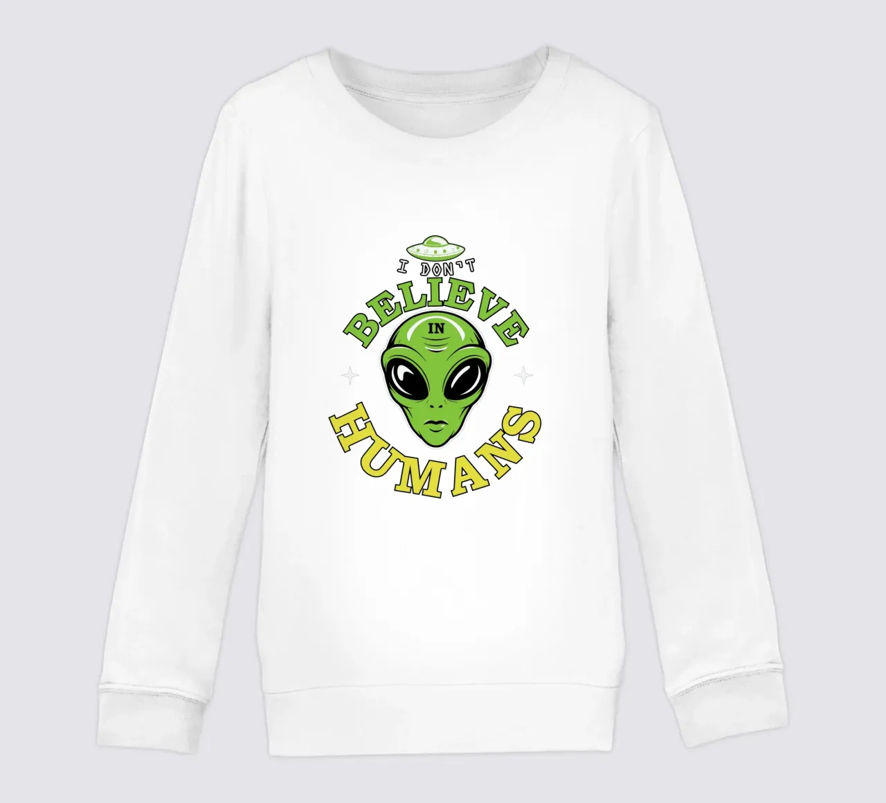 I Don't Believe in Humans felpa bambino da edsonramosart