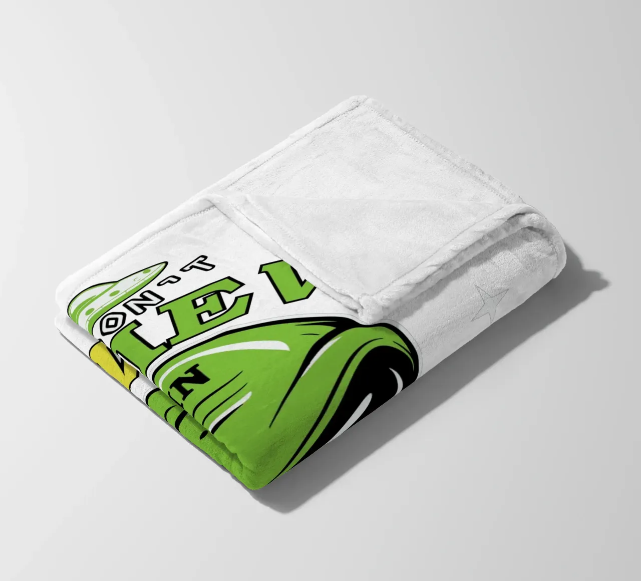 I Don't Believe in Humans fleece blanket by edsonramosart