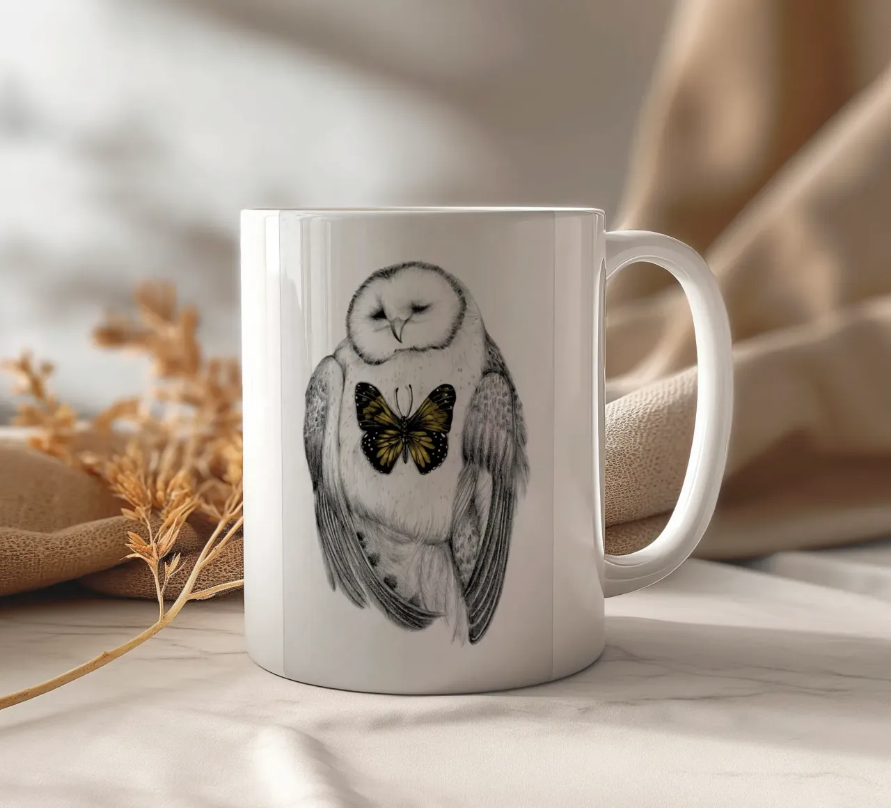 Resurrect 2 ceramic mug by The White Deer