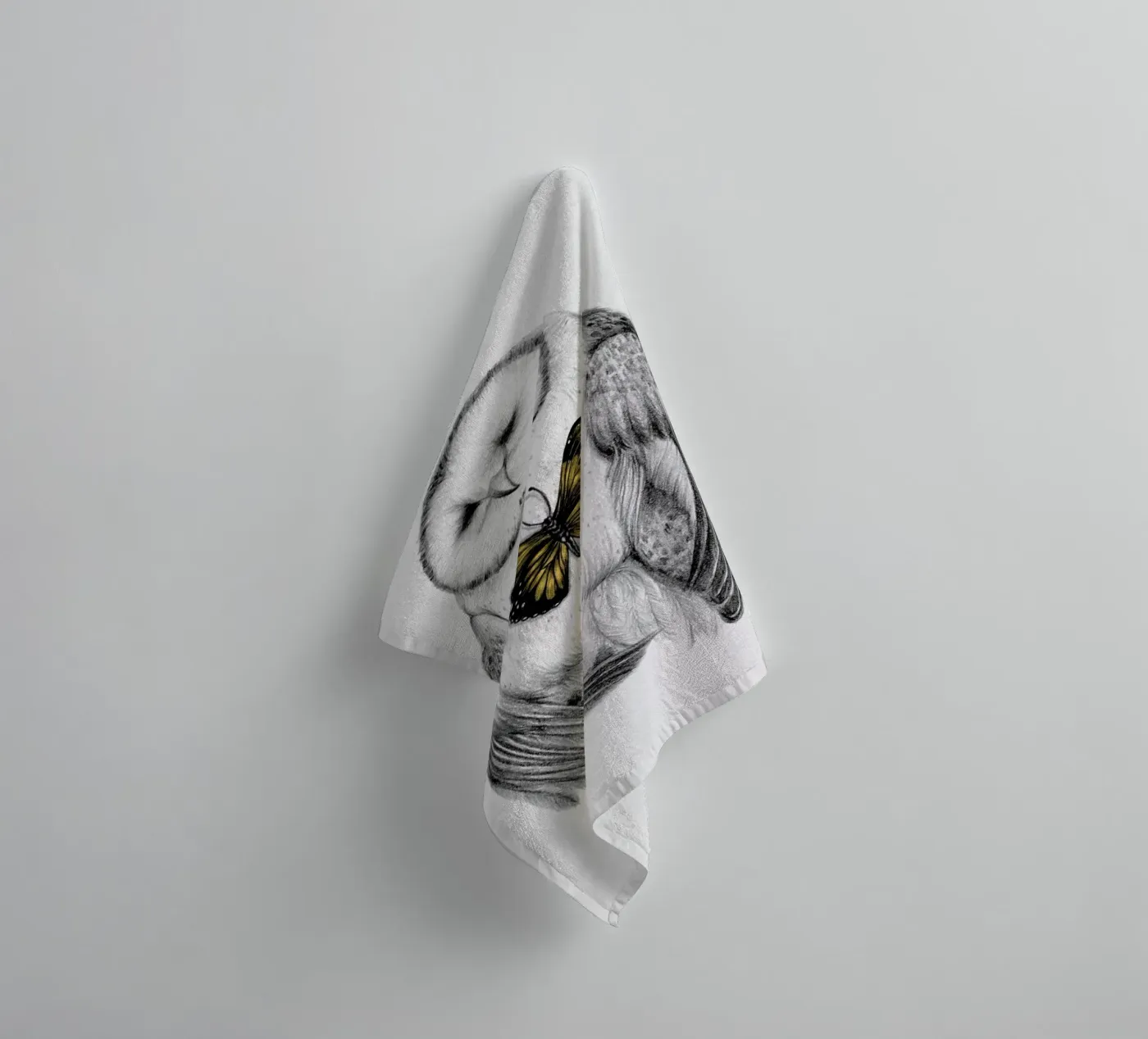 Resurrect 2 towel by The White Deer