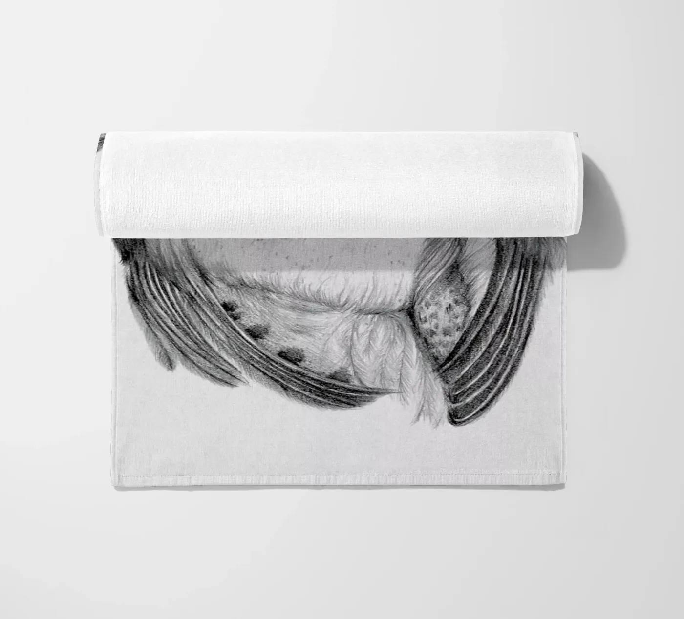 Resurrect 2 beach towel by The White Deer