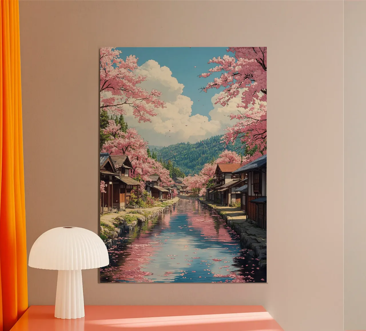 Stampa d'arte giapponese - Sinfonia di fiori poster con telaio in alluminio da Ukiyo Visions
