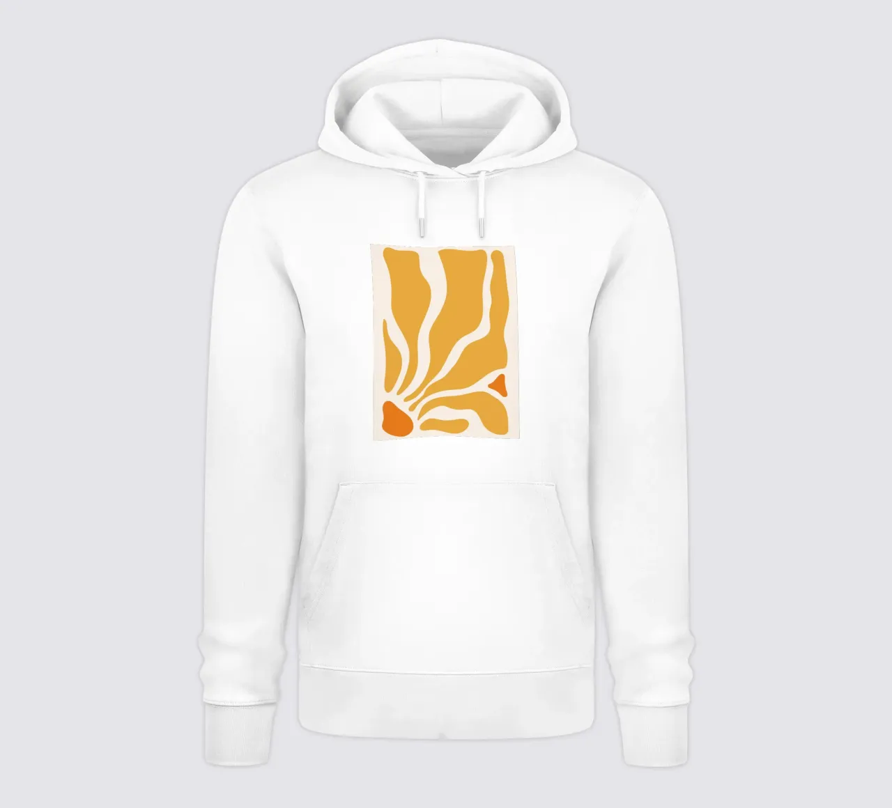 Linee astratte - design giallo-arancio felpa con cappuccio da Whole©