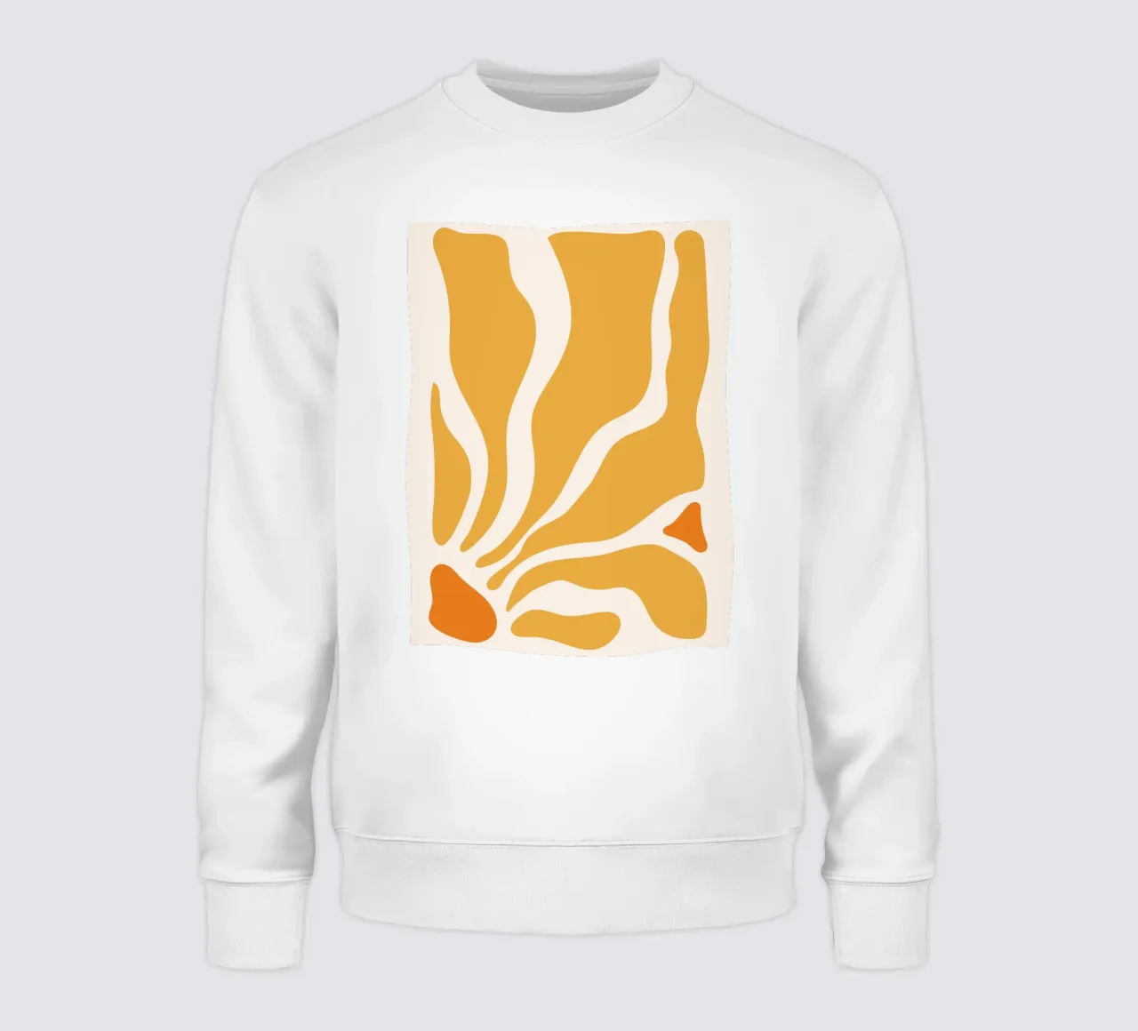 Linee astratte - design giallo-arancio felpa da Whole©