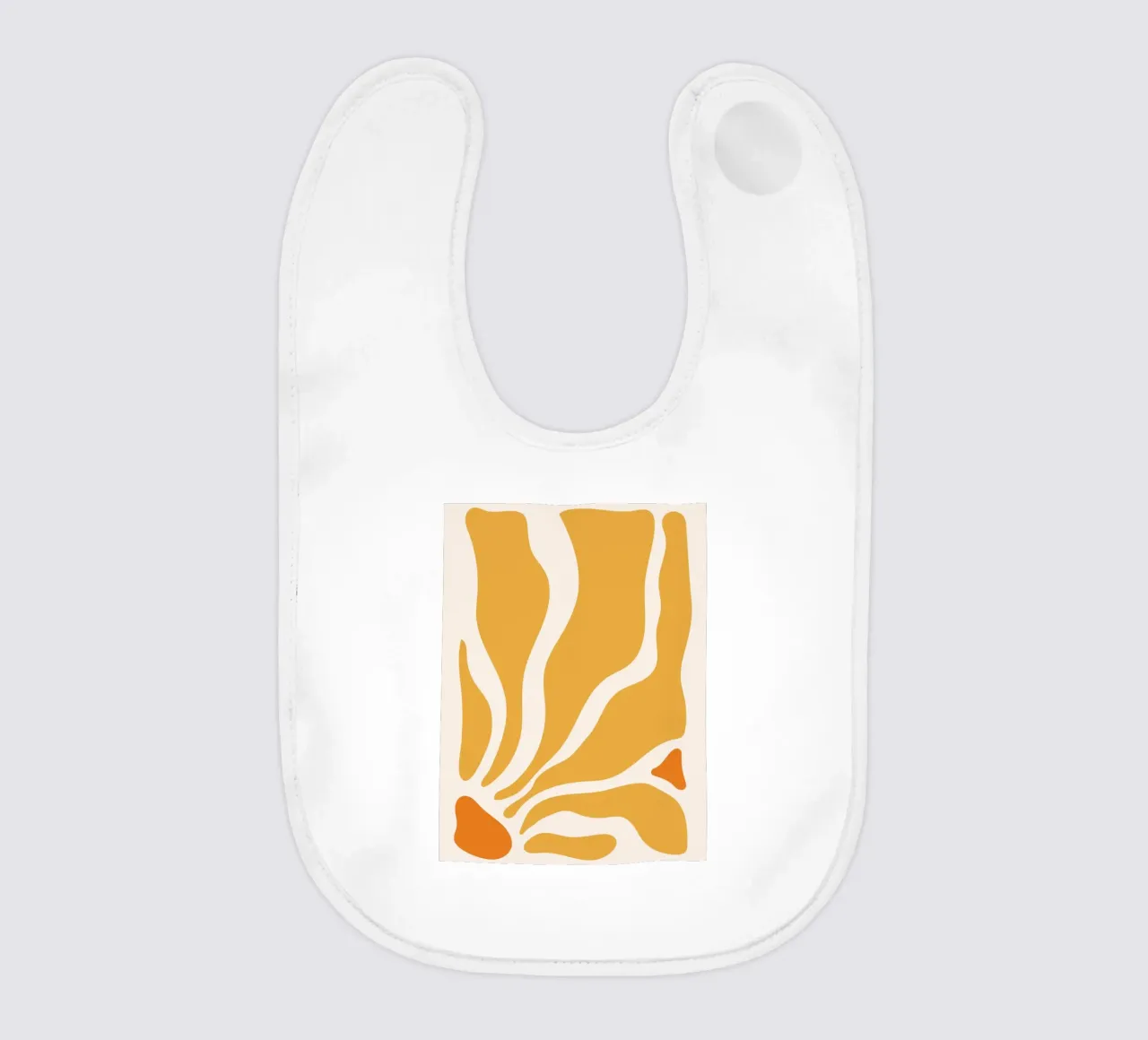 Linee astratte - design giallo-arancio bavaglino da Whole©