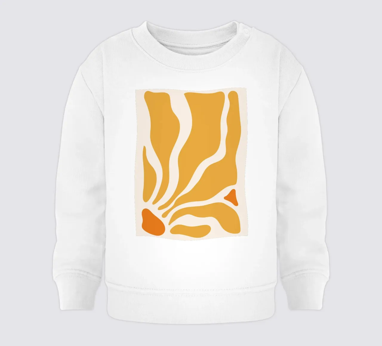 Linee astratte - design giallo-arancio felpa neonato da Whole©