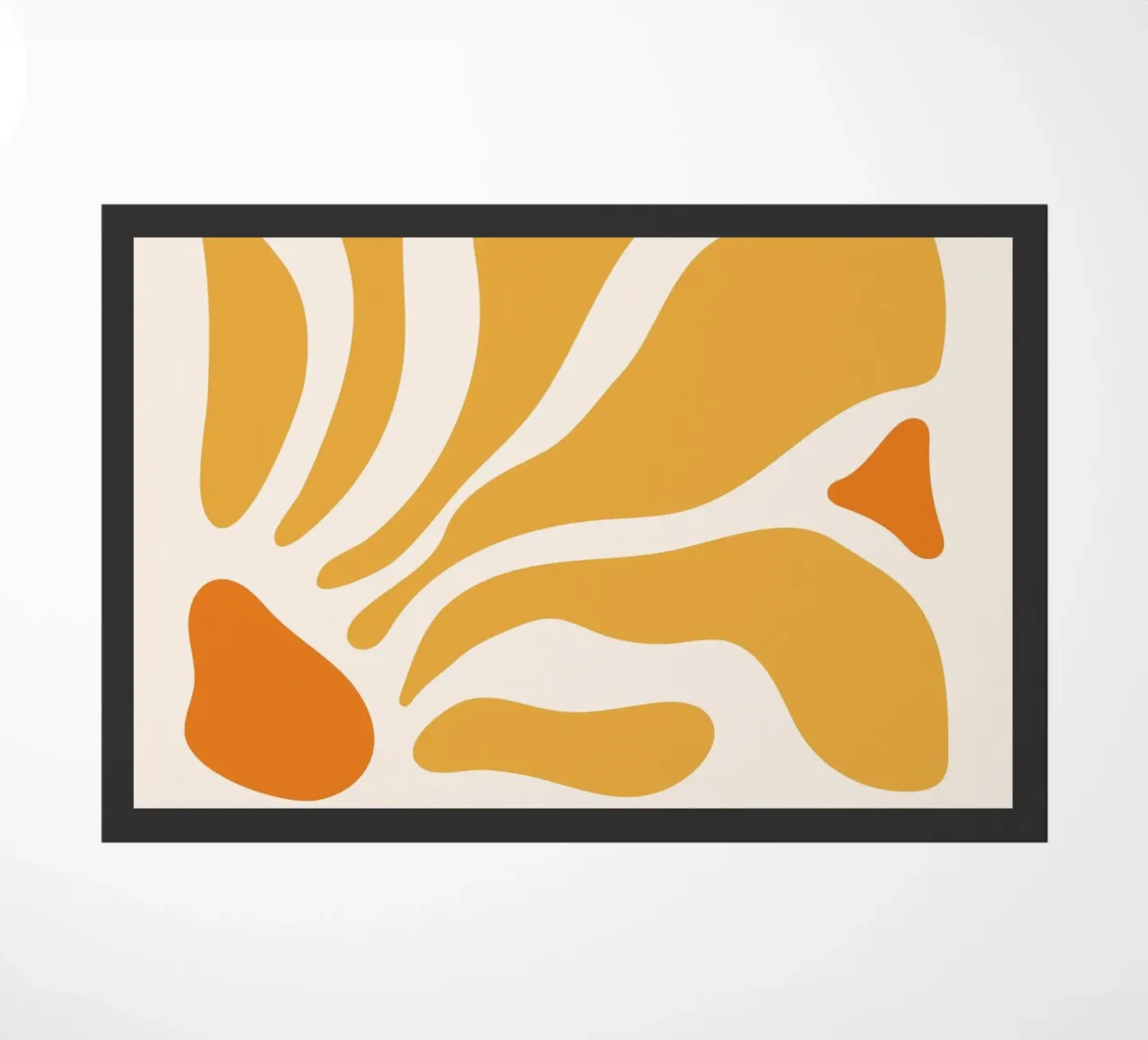 Linee astratte - design giallo-arancio zerbino da Whole©