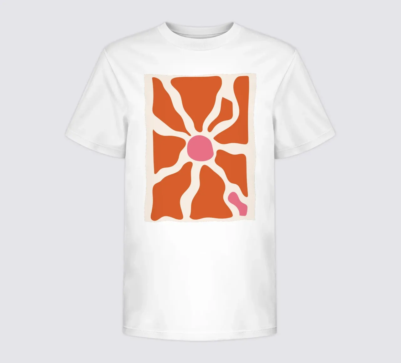 Astrazione vivace - arte rosa-arancio t-shirt bambini da Whole©
