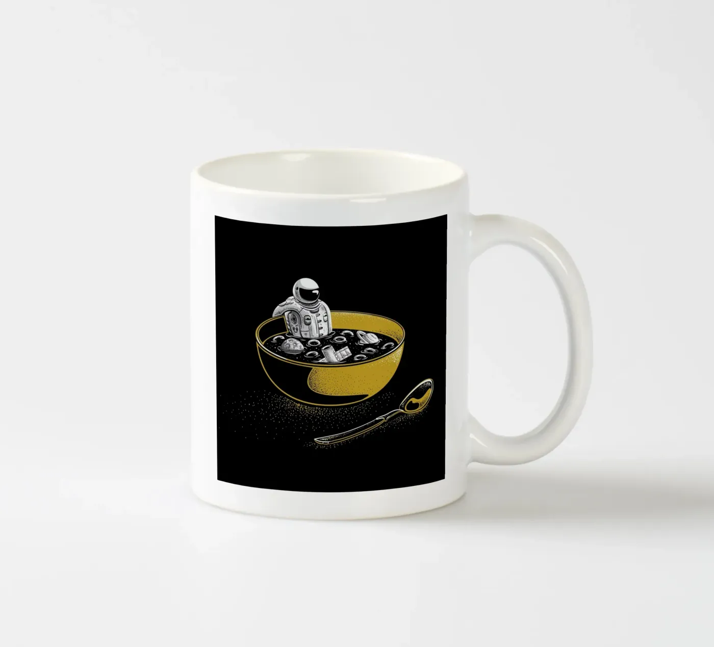 Space Flakes ceramic mug by Robert Richter