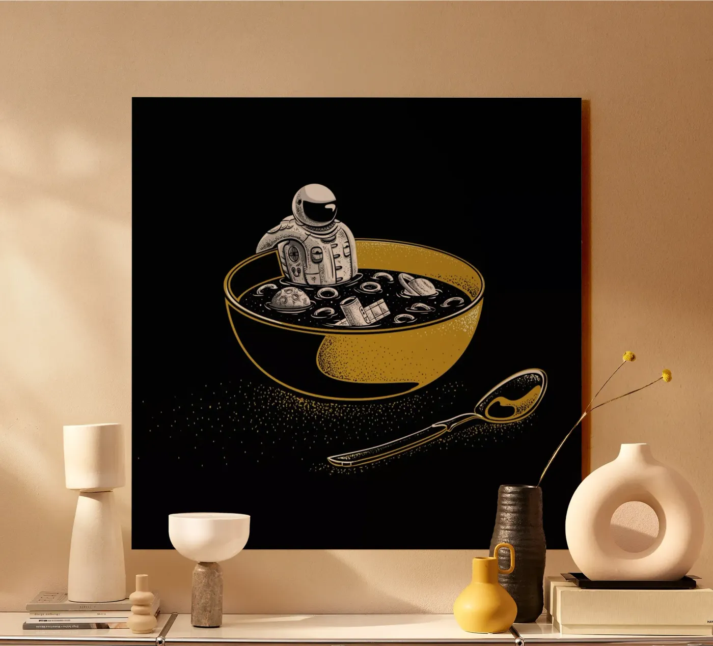 Space Flakes acryl van Robert Richter