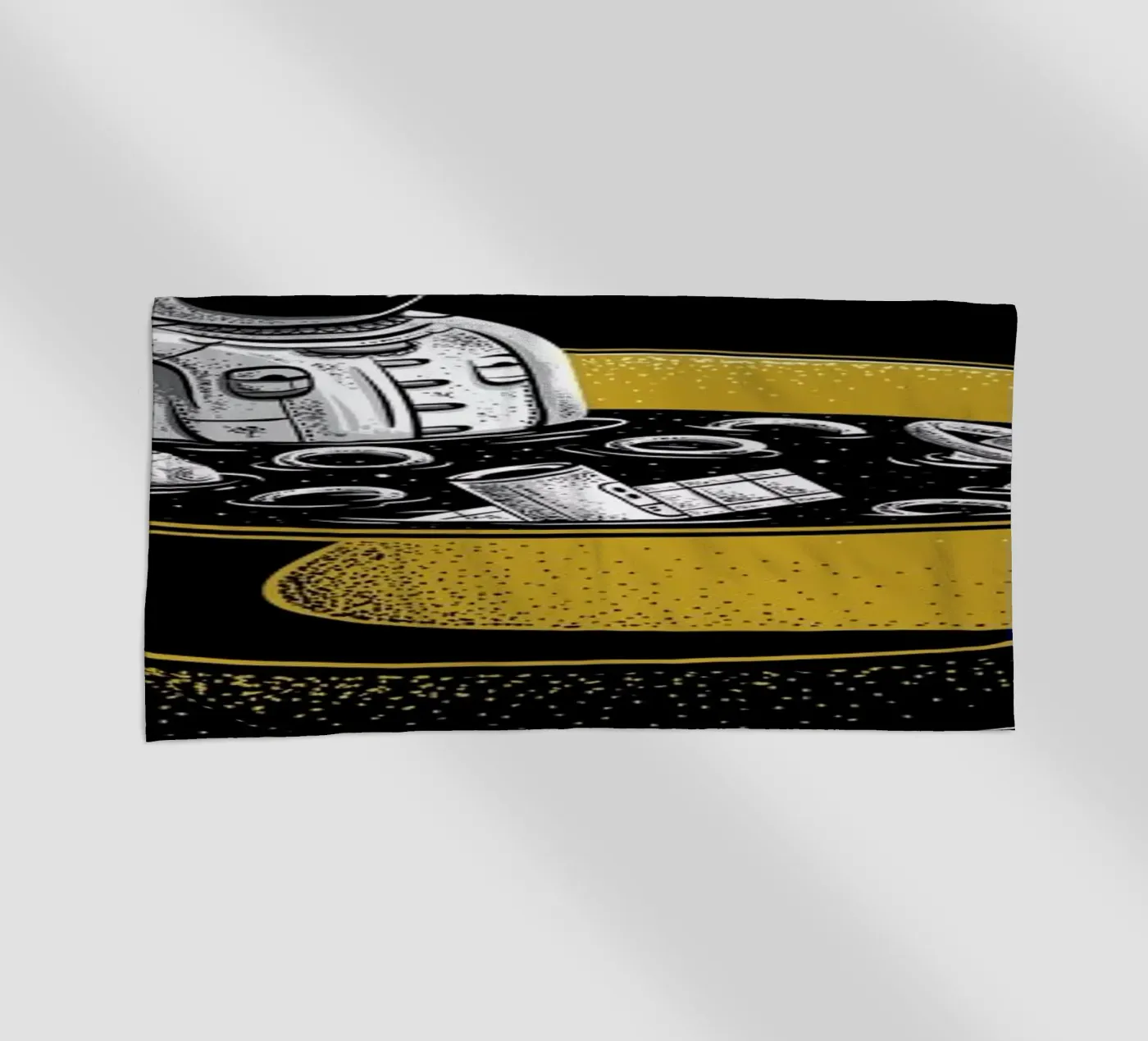 Space Flakes strandhanddoek van Robert Richter