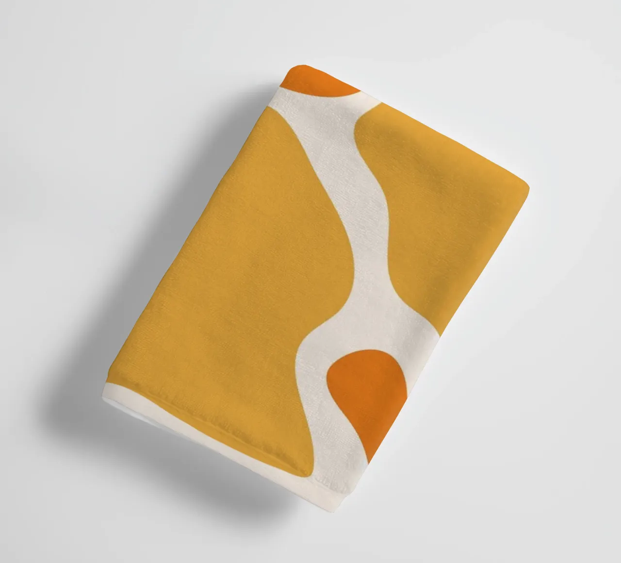Un design rayonnant - l'art jaune-orange serviette de bain de Whole©
