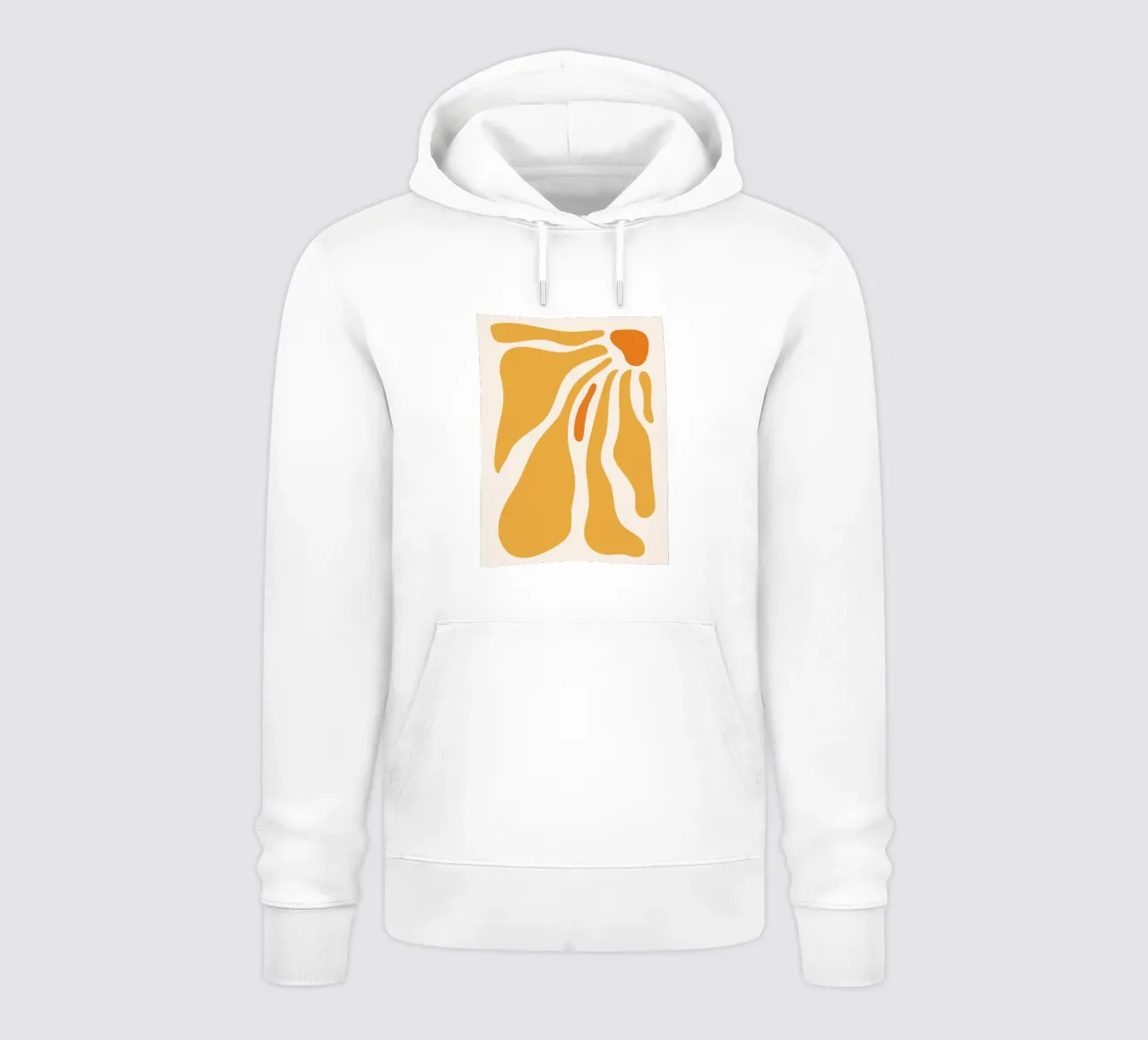Calore astratto - design giallo-arancio felpa con cappuccio da Whole©