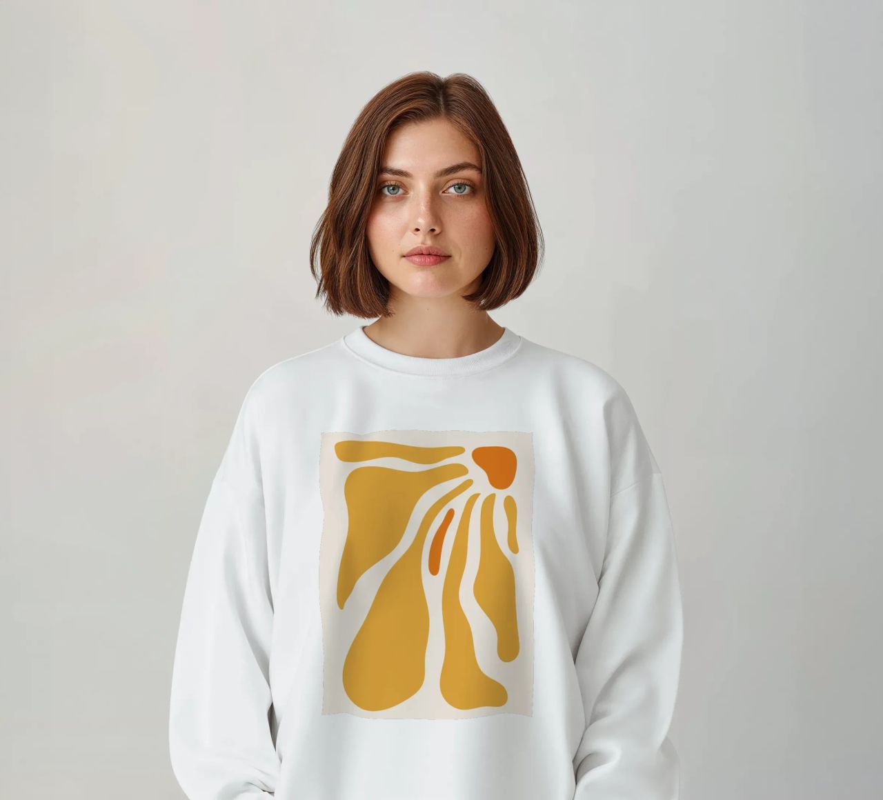 Calore astratto - design giallo-arancio felpa da Whole©