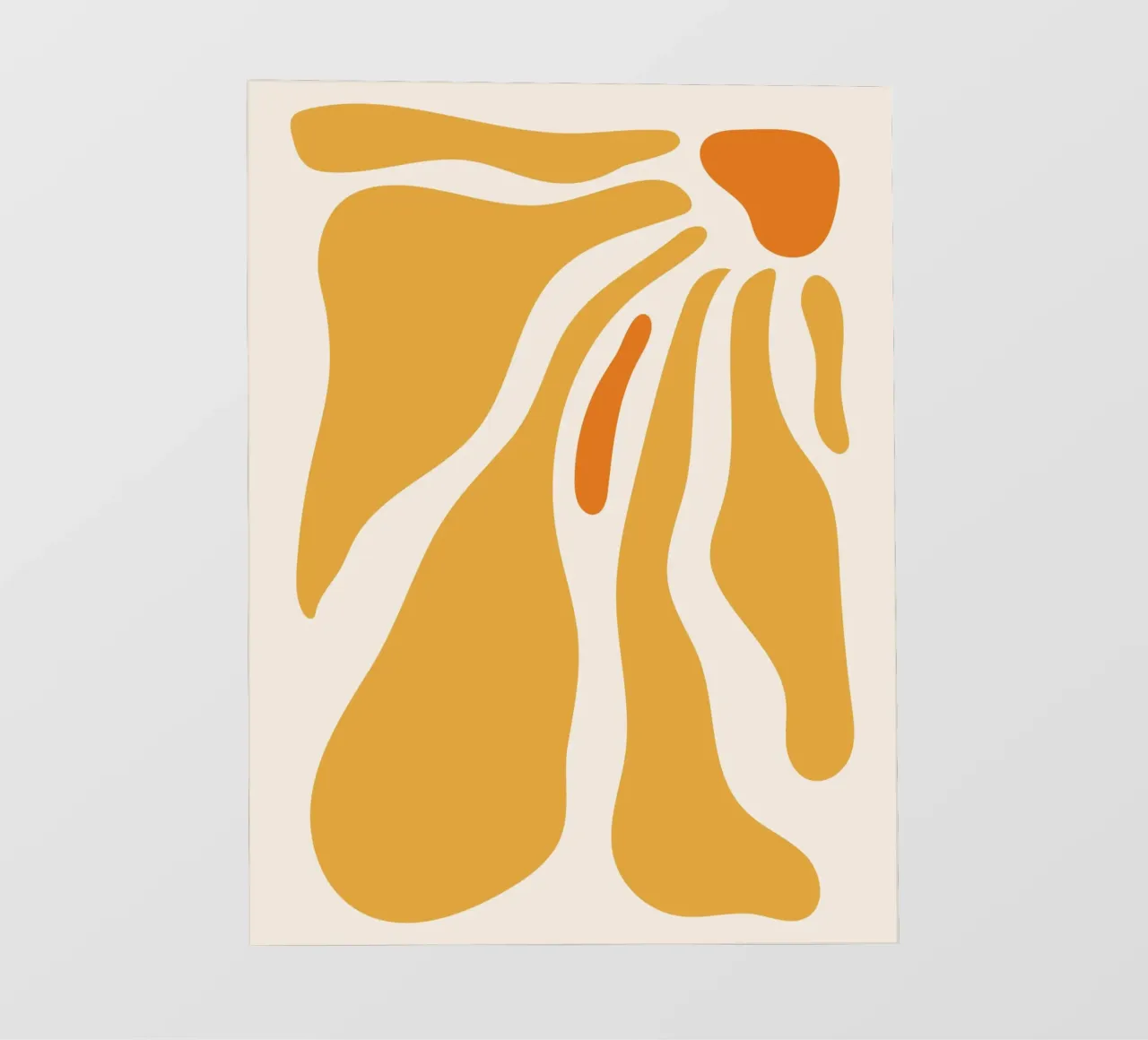 Calore astratto - design giallo-arancio pellicola backlit da Whole©