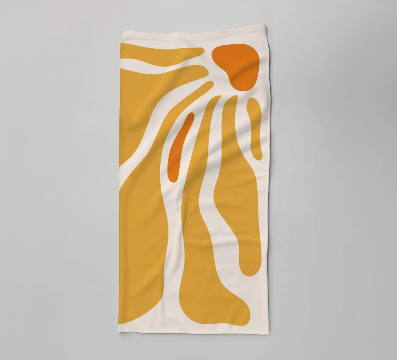 Chaleur abstraite - design jaune-orange serviette de bain de Whole©