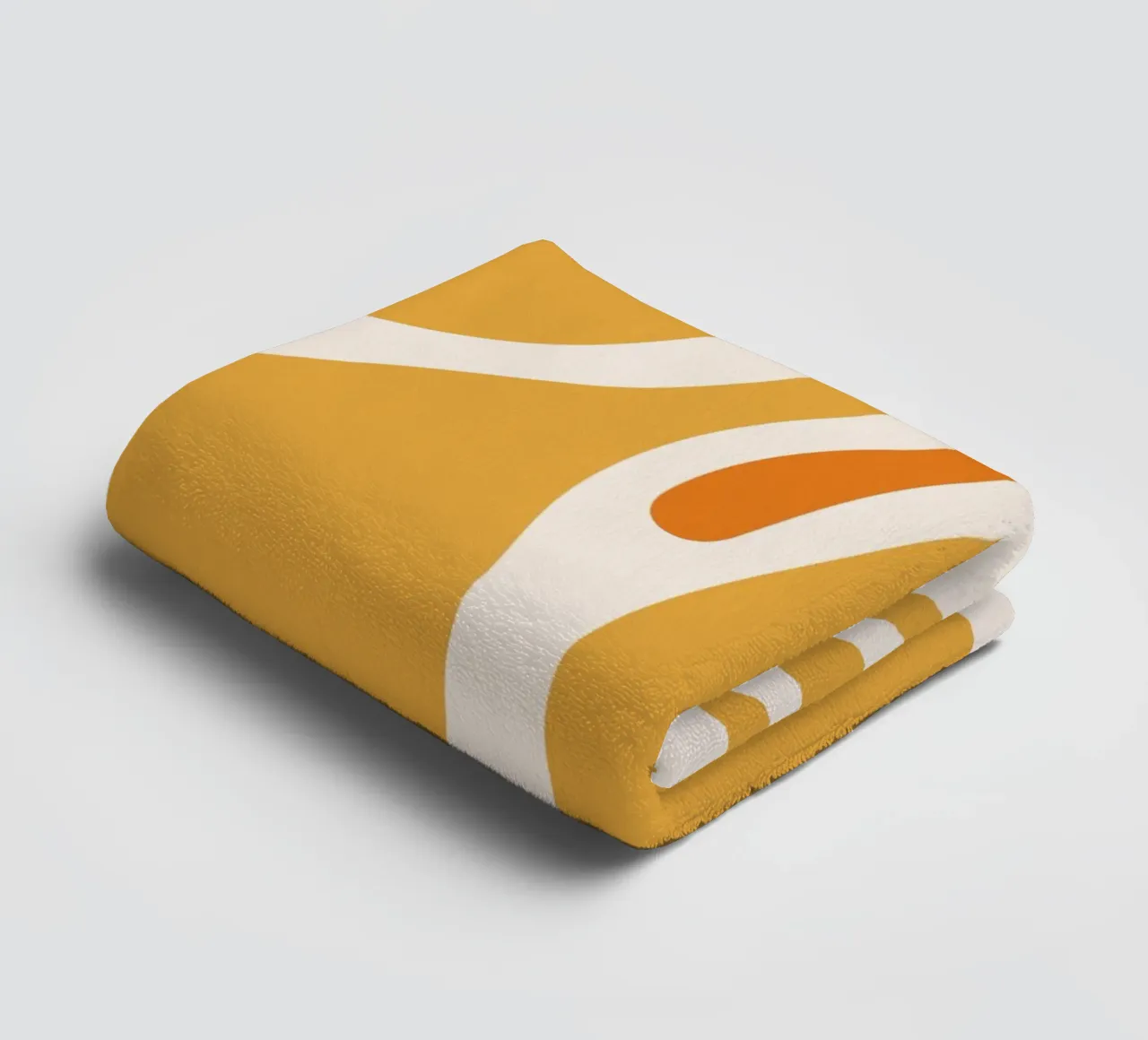 Chaleur abstraite - design jaune-orange serviette de bain de Whole©