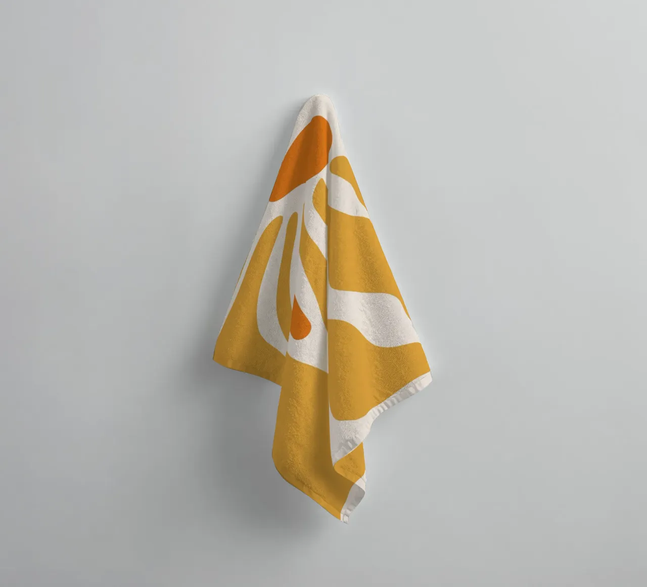 Chaleur abstraite - design jaune-orange serviette de bain de Whole©