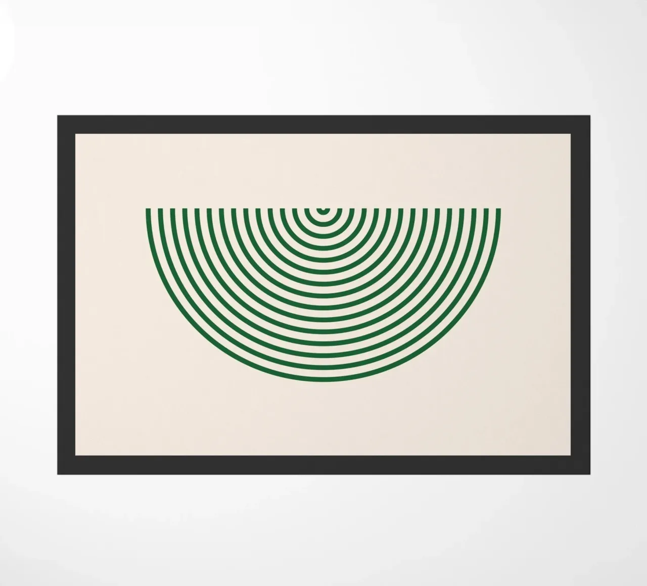 Chiarezza geometrica - design verde e bianco zerbino da Whole©
