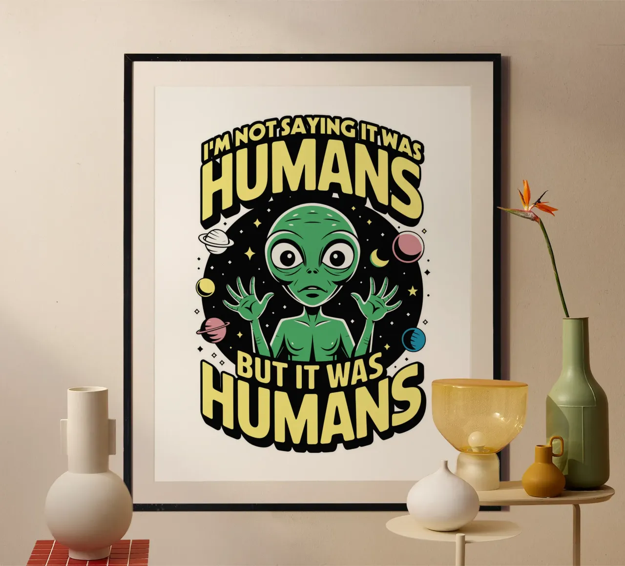 I'm not saying it was humans, but it was humans carta hahnemühle da edsonramosart