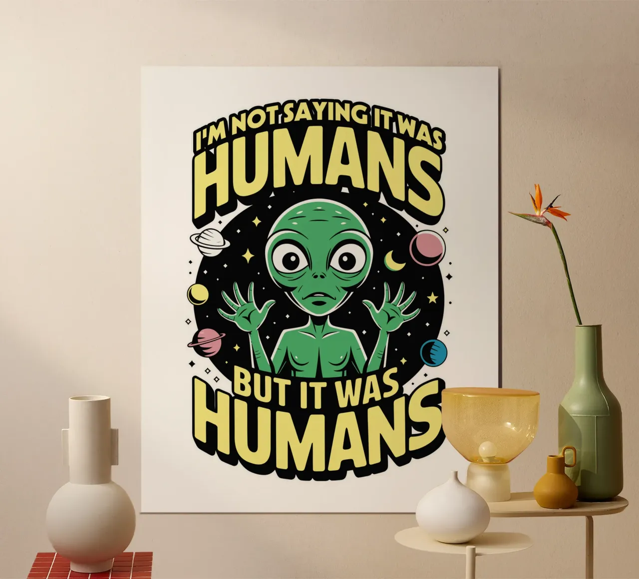 I'm not saying it was humans, but it was humans carta hahnemühle da edsonramosart