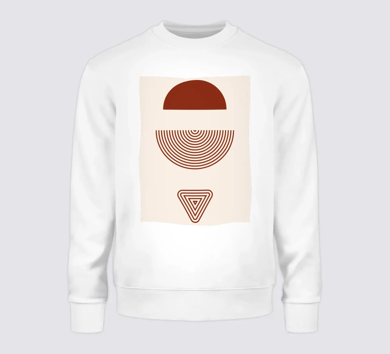 Simmetria geometrica - Design rosso ruggine felpa da Whole©
