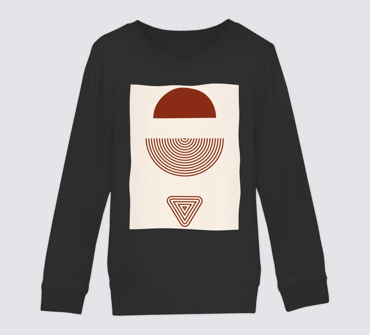 Simmetria geometrica - Design rosso ruggine felpa bambino da Whole©