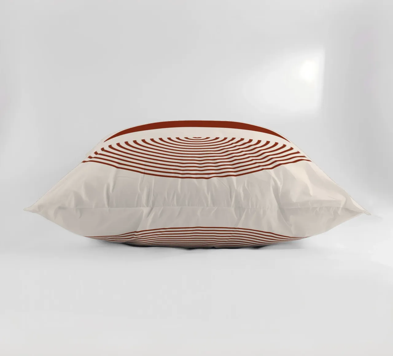 Simmetria geometrica - Design rosso ruggine cuscino da Whole©