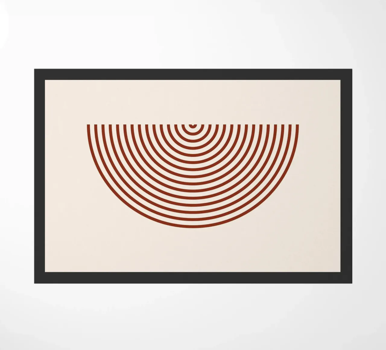 Simmetria geometrica - Design rosso ruggine zerbino da Whole©