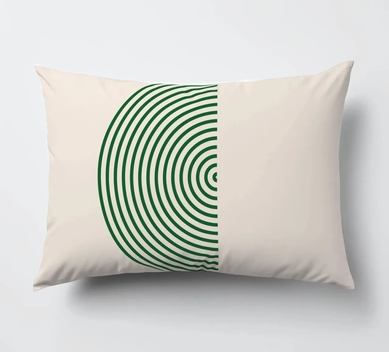 Geometria minimalista - design verde e bianco cuscino da Whole©