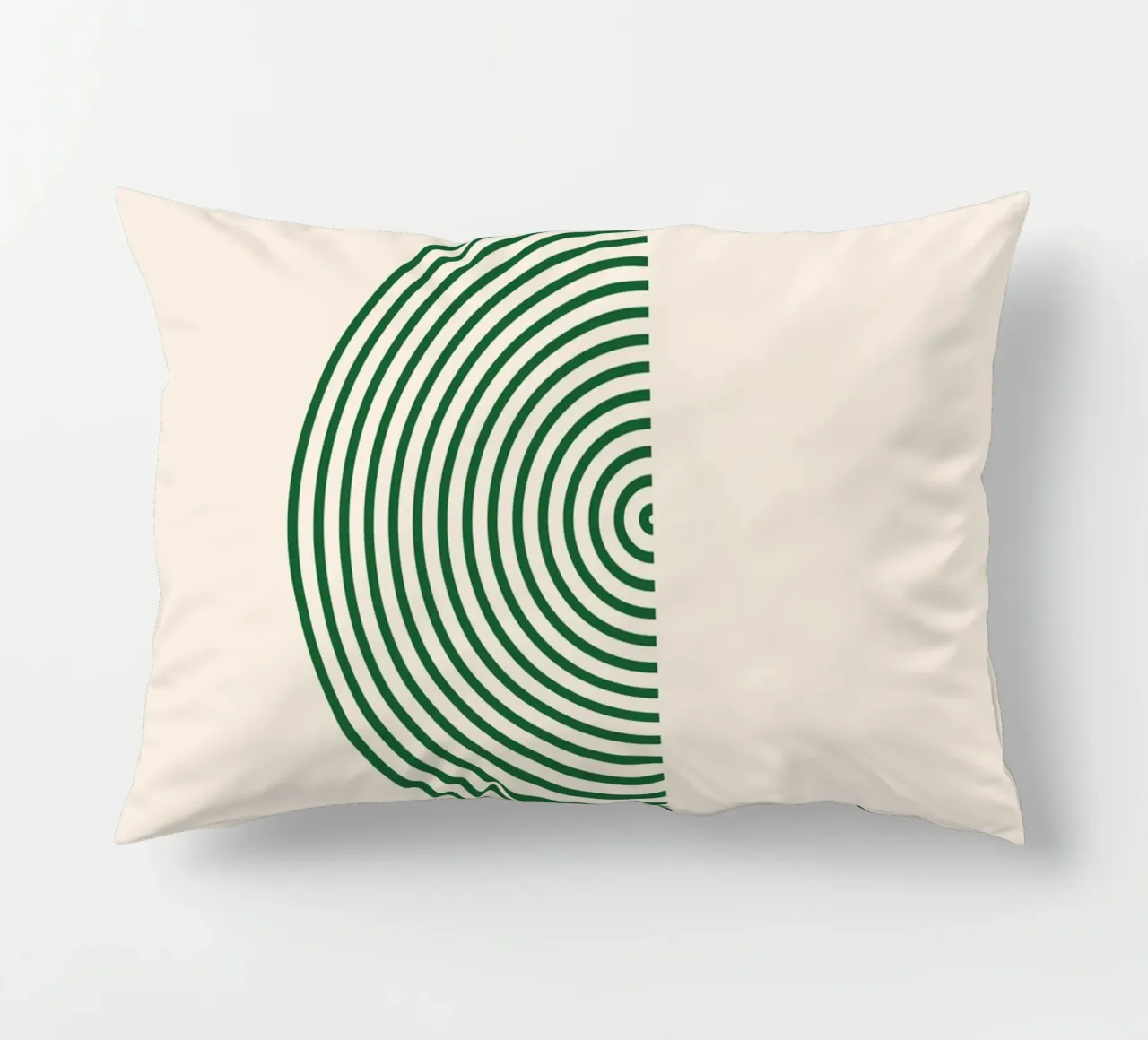 Geometria minimalista - design verde e bianco cuscino da Whole©