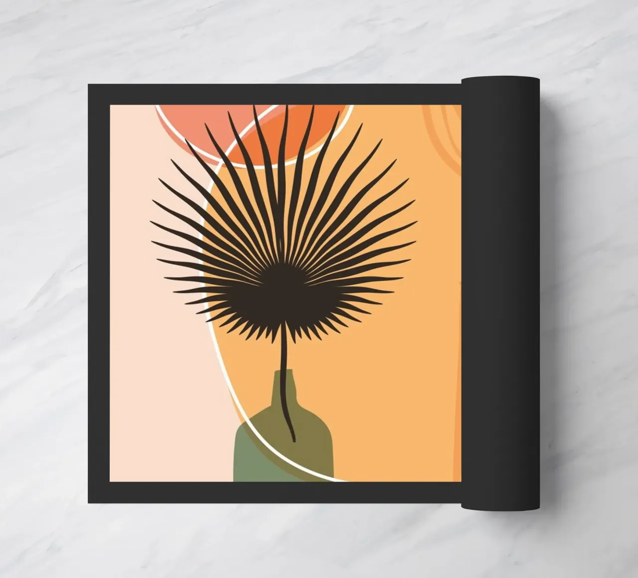Arte astratta boho - Colori caldi zerbino da Whole©