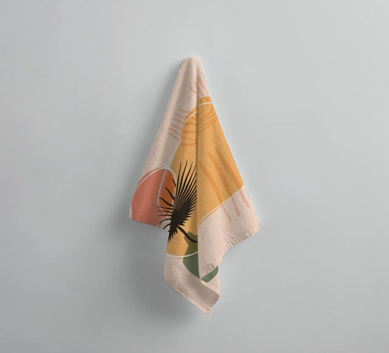 Arte astratta boho - Colori caldi asciugamano da bagno da Whole©
