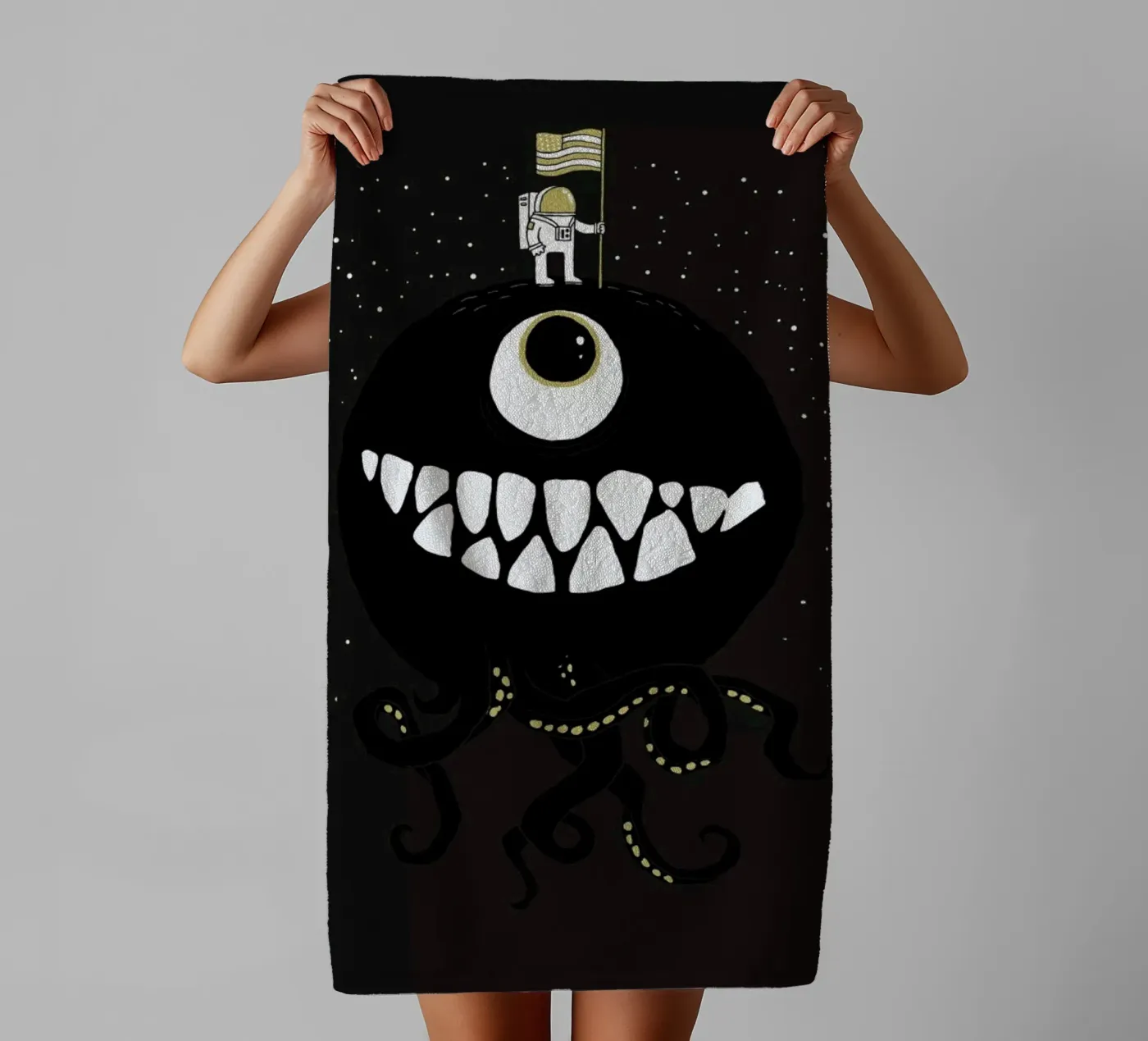 Space Oddity towel by DinoMike