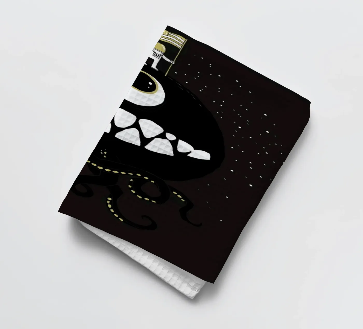 Space Oddity tea towel by DinoMike