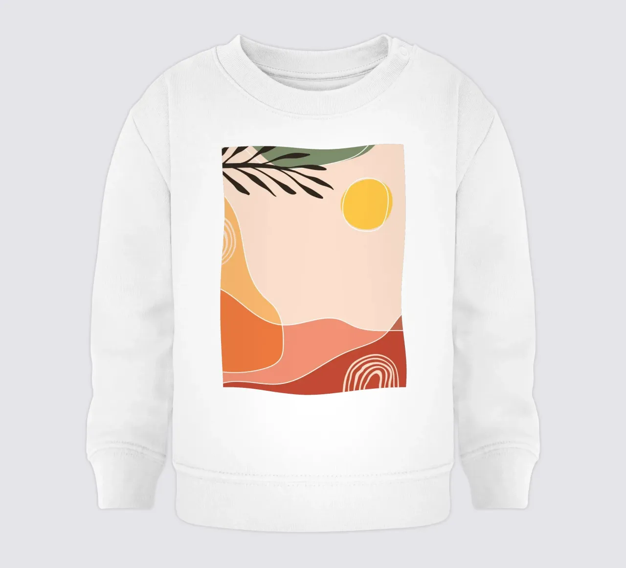 Paesaggio solare Boho - Arte astratta felpa neonato da Whole©