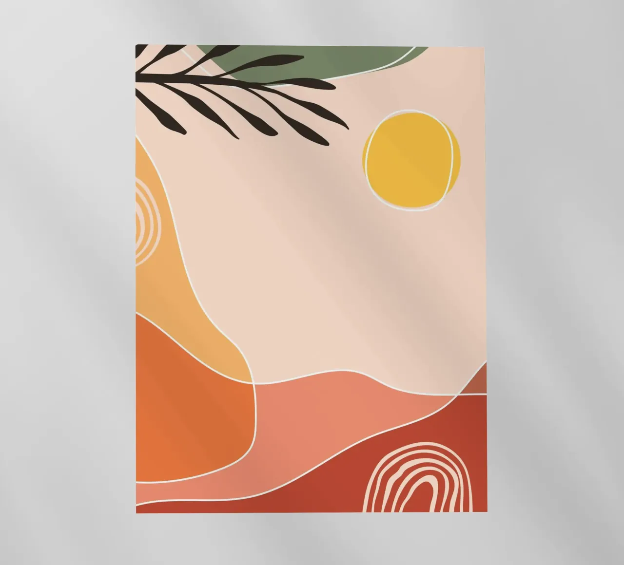 Paesaggio solare Boho - Arte astratta pellicola backlit da Whole©